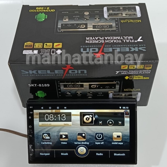 Double Din Headunit Android 7 Inch Skeleton