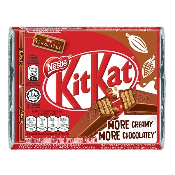 KIT KAT COKELAT 4F 35 GR