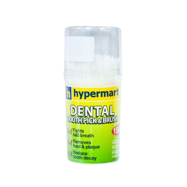 HYPERMART VALUE PLUS DENTAL TOOTH PICK & BRUSH 150 PCS