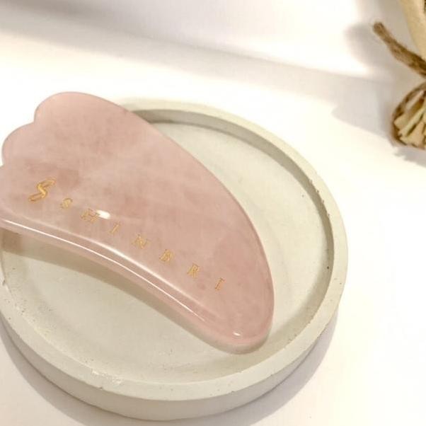 Shin Gua Sha Rose Quartz Stone