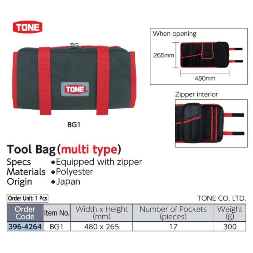 By TRUSCO Tool Bag Multi Type TONE BG1
