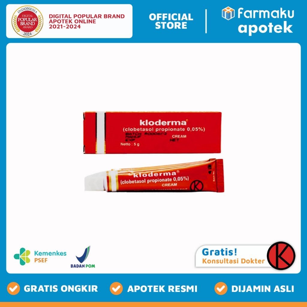 Kloderma Cream 5 gr Tube<br/>- BIN
