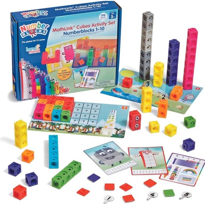 Hand2Mind Numberblocks MathLink Cubes 110 Activity Set