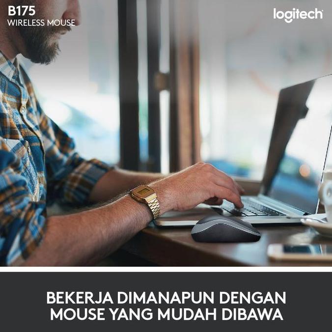 Barkajule_ - [Fs] Logitech B175 Mouse Wireless Untuk Windows, Mac, Linux Dan Chromeos