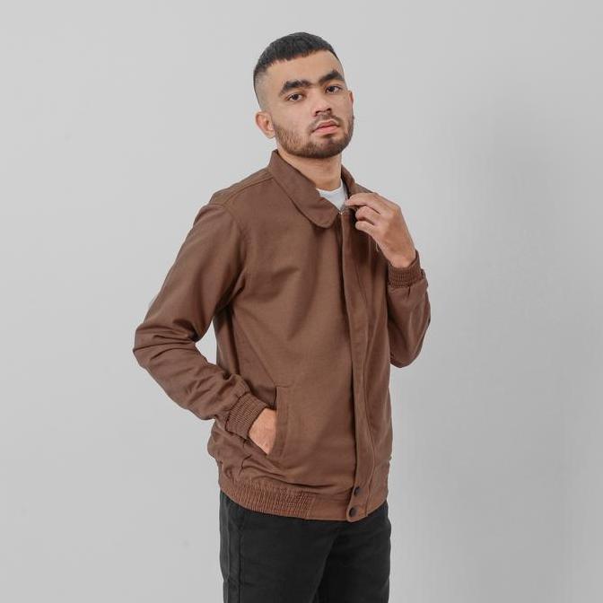 Fomo- Rion Jacket Canvas Solid Jaket Pria Bomber Flht