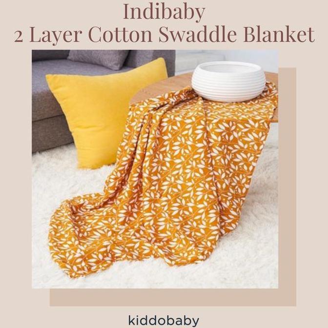 Indibaby 2 Layer Cotton Swaddle Blanket