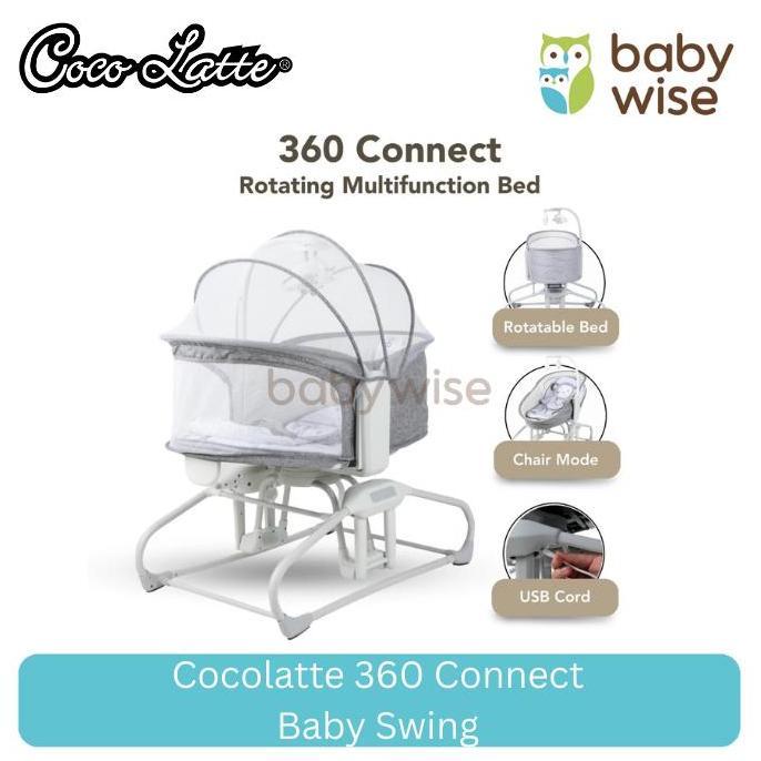 Cocolatte 360 Connect Rotating Multi Function Bed - Ayunan Bayi