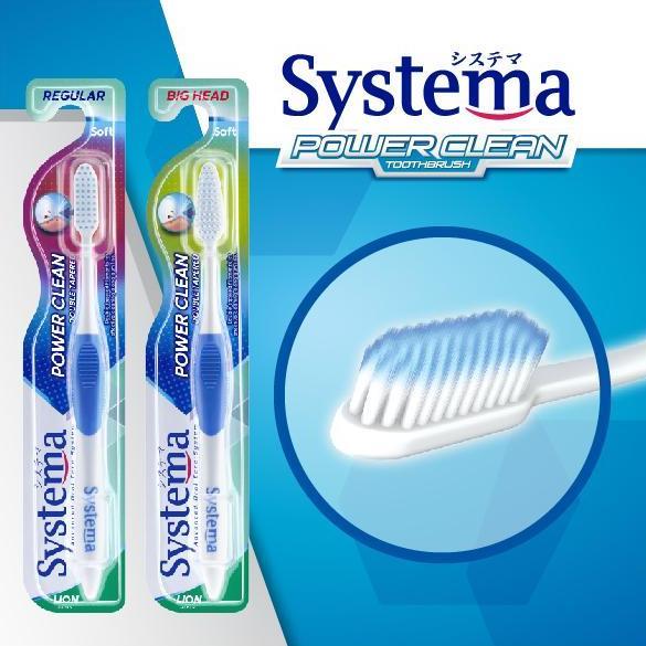 Tooth- New- Systema Sikat Gi Power Clean Regular Head