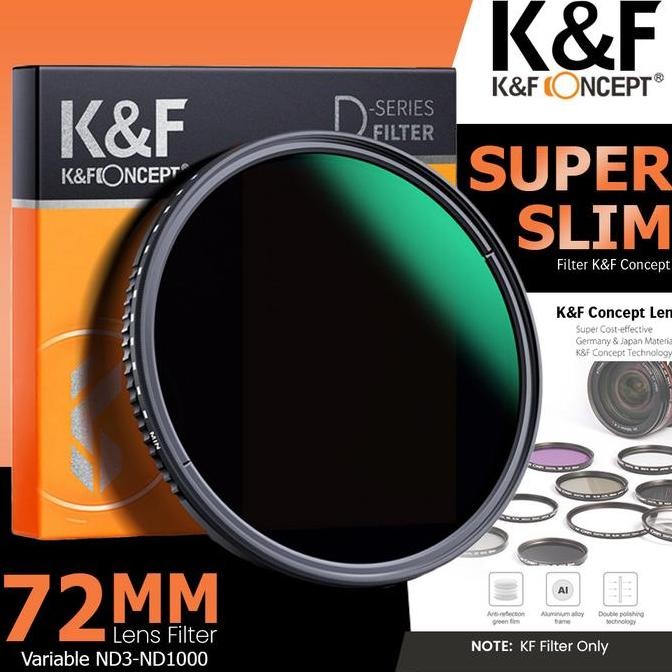 KNF Concept 72mm Lens Filter Variable ND-000 Filter K&F Concept