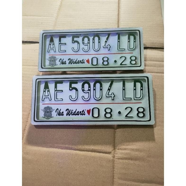 plat nomor castom cover akrilick