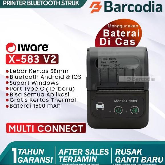 Lous- Mobile Printer Bluetooth Ire Mp-583 - Portable Printer Bluetooth Ire X583