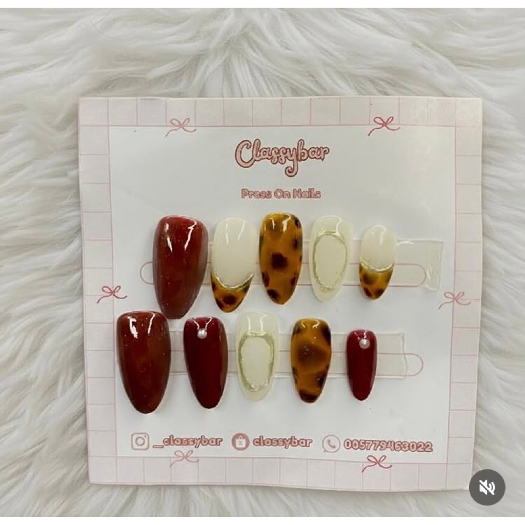 press on nails leopad