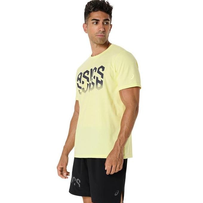 ASICS Men Hex Graphic Cotton Blend Tee-20E90.7