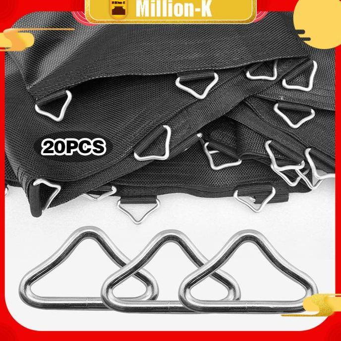 DHIEMUSH 20PCS Ring Segitiga Matras Trampoline / Triangle Buckle