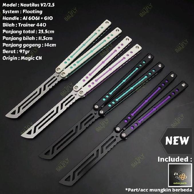 Mainan Flipper Magic Nautilus V2 V2.5 6061 Diskon