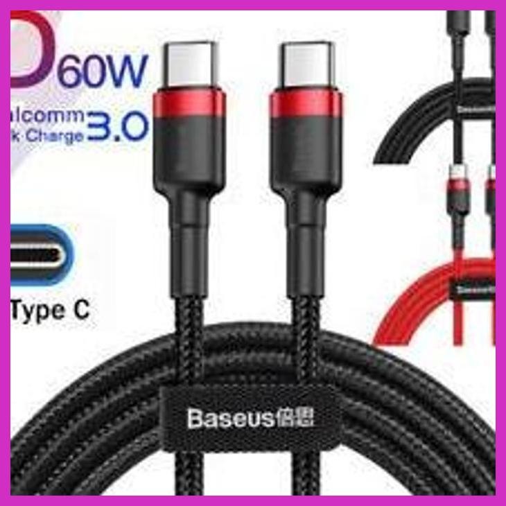 COD BASEUS CABLE CAFULE TYPE C TO TYPE C PD 60W 2M ORIGINAL PACKING AMAN