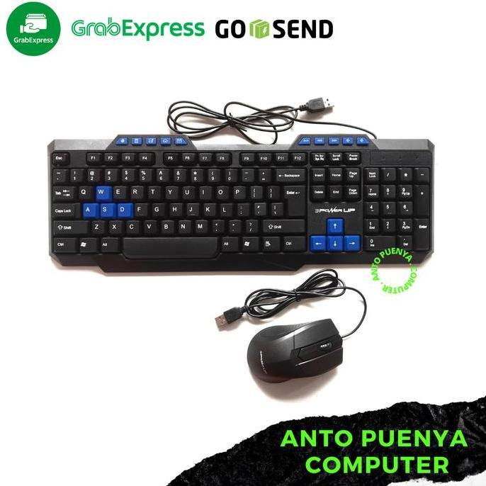Keyboard Mouse Powerup 1 Set Usb