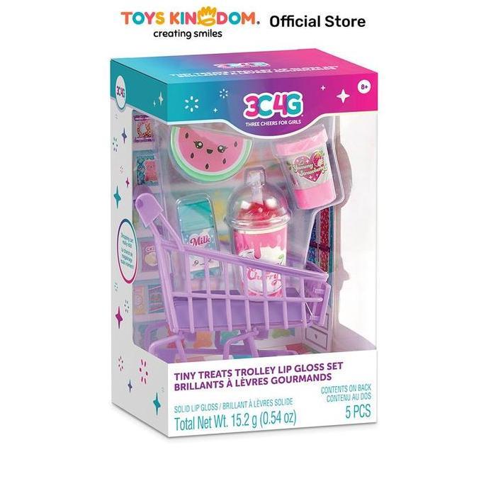 MAKE IT REAL SET LIP GLOSS TINY TREATS TROLLEY