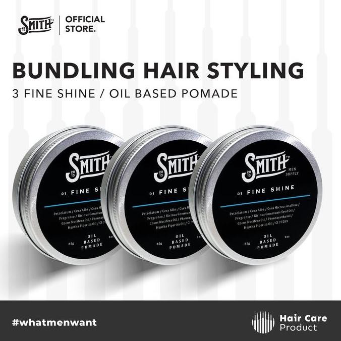 Smith - 3 Fine Shine / Oil Based Pomade /  Pomade