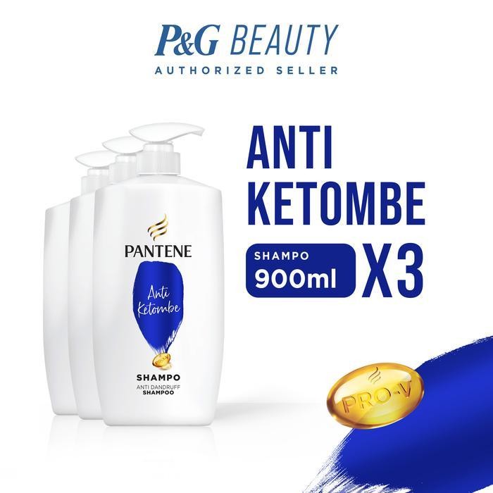 Pantene Shampoo Anti Dandruff 900ml - Isi 3