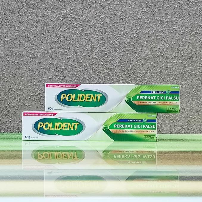 Tooth- New- Polident Fresh Mint 60Gram