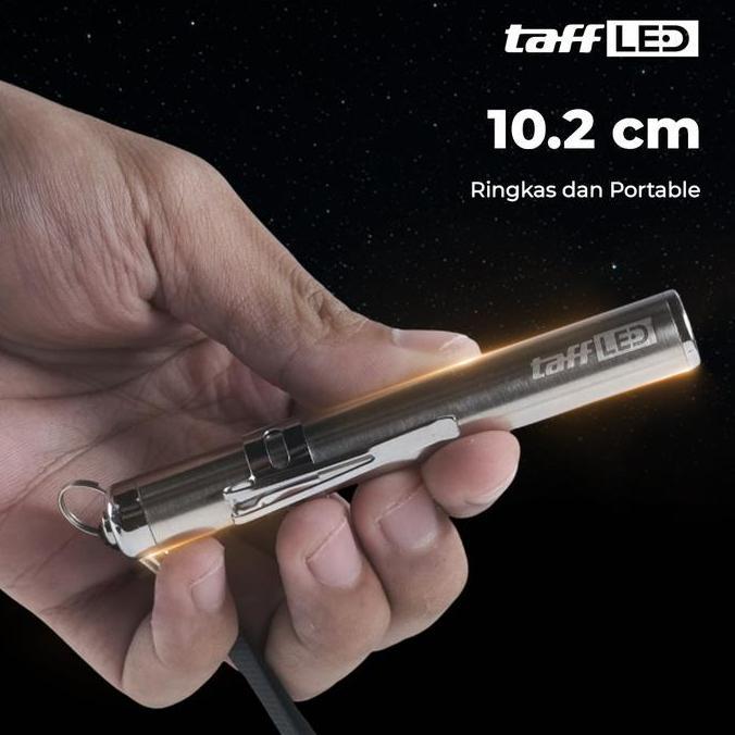 SENTER LED MINI FLASHLIGHT CREE XML - MINI 865 - SILVER