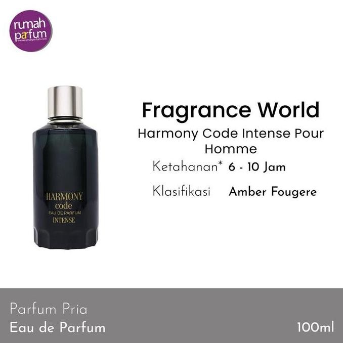 Parfum World Harmony Code Intense Pour Homme 100 ML