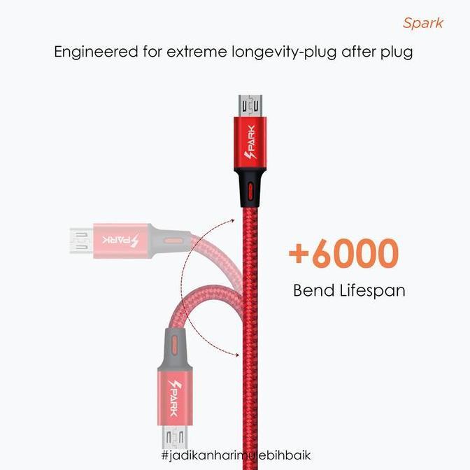 Agape- Kabel Data Charger 100Cm Usb - Spark Type C Fast Charging Cable