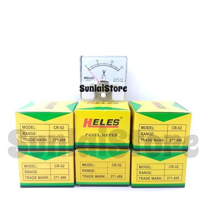 Panel Meter Voltmeter Heles CR-52 30V