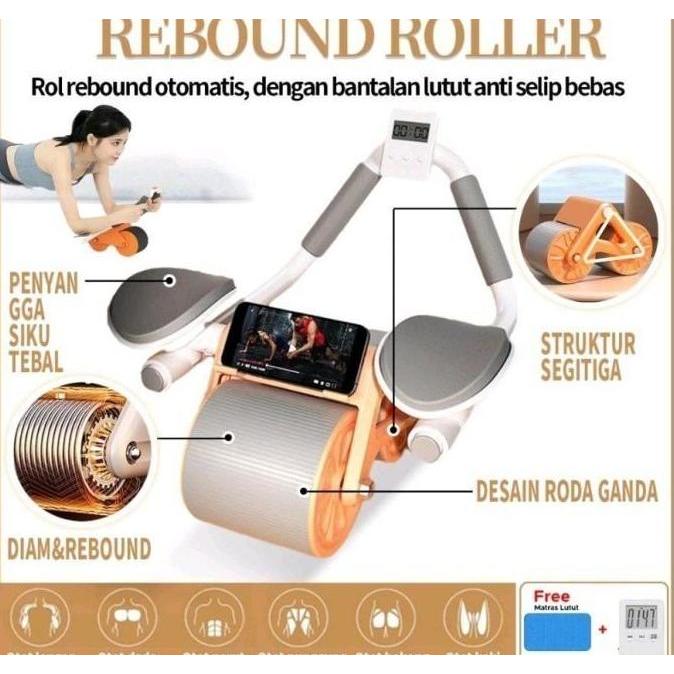 BOAGASHE Multi-functional two-in-one abdominal wheel, increase plank sup