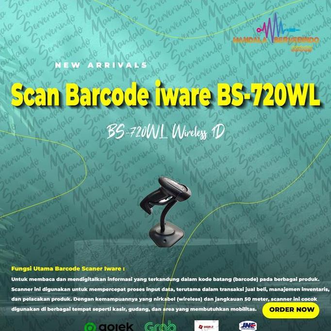 Scan Barcode iware BS-720WL Wireless 1D USB Paling Murah