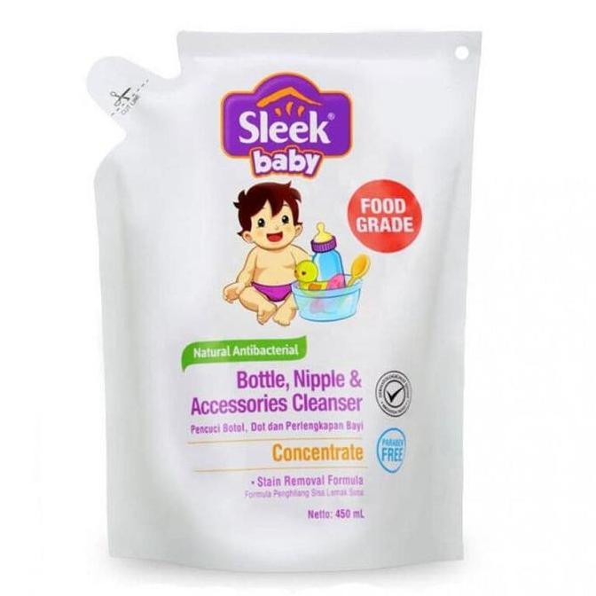 Sleek Bottle & Nipple Cleanser 450ml Refill