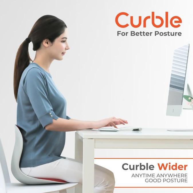 Curble Posture Chair Wider - Black Diskon