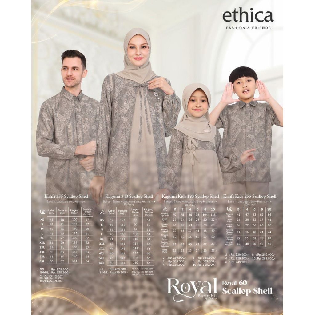 Sarimbit Ethica Royal 60 Scallop Shell
