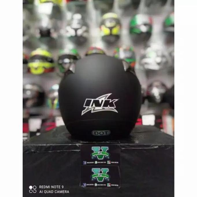 HELM INK CX22 SOLID BLACK MATT ORIGINAL Terlaris