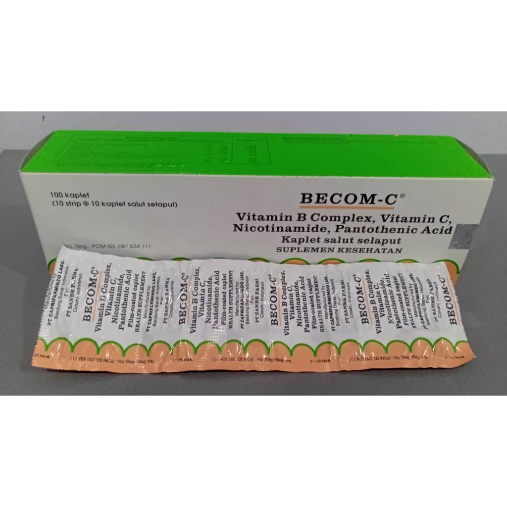 BECOM-C MULTIVITAMIN (ISI 100 TABLET)