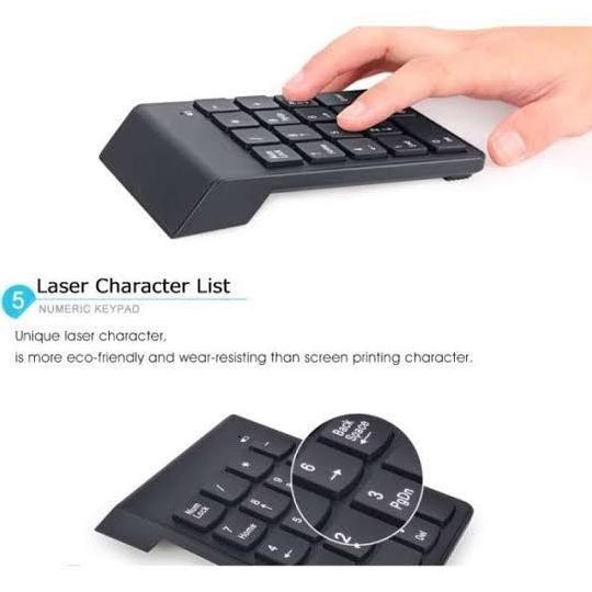 Keyboard Numeric Wireless - Keypad Nomeric / Angka Taff Studio