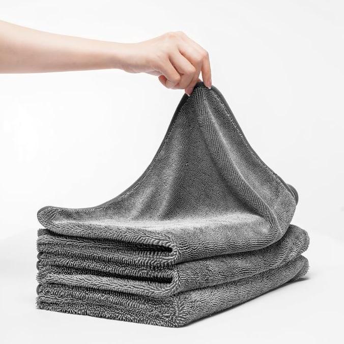 Drying Towel Twisted Loop Top Spec Quality - Abu-abu Terlaris