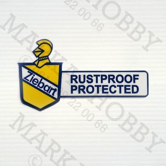 Stiker Ziebart Rustproof Protected Single
