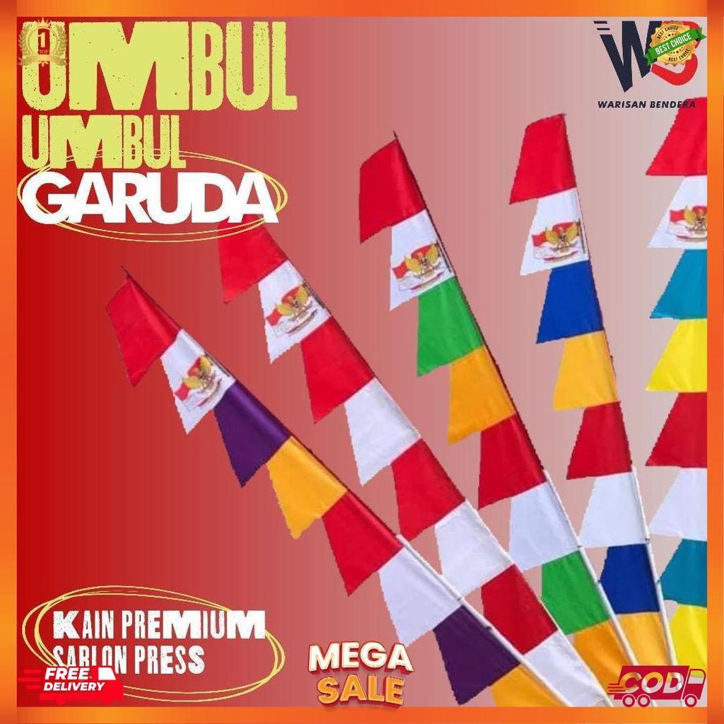 (20Pcs) Bendera Umbul Umbul Garuda [U1]
