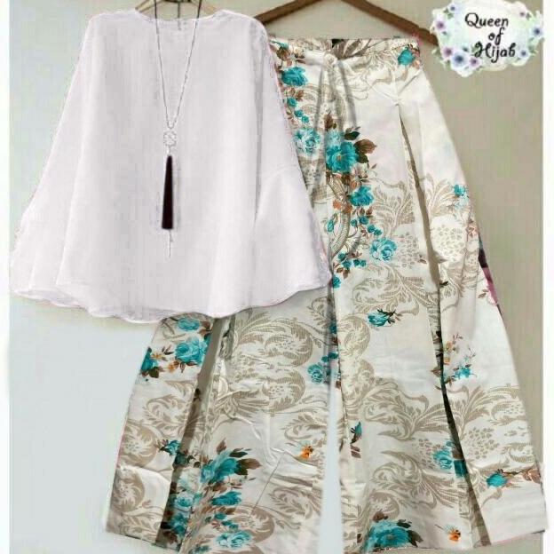 Set Kulot Aster Tosca Atasan White