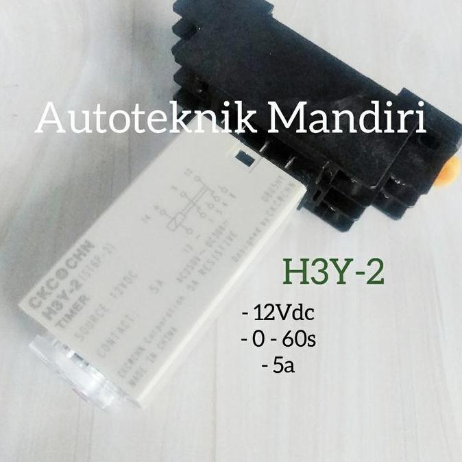 H3Y-2 Delay Timer Relay 12vdc (60s) READY