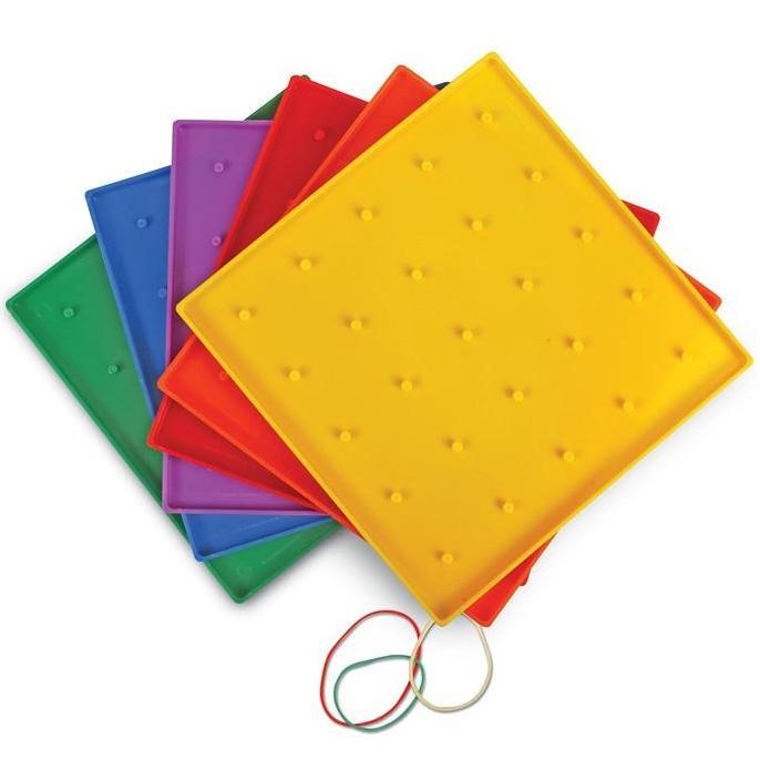 Learning Resources 5x5 Pin Grid Geoboard PEM