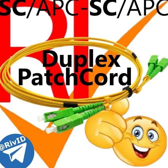 TERBARU - Patch Cord SC-SC/APC 10M Duplex Patchcord 10 Meter FO Single Mode