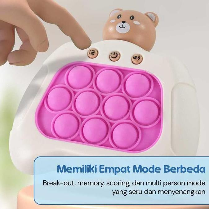 Mainan Anak Pop It Elektrik Gopher Bear Game Console 3rd