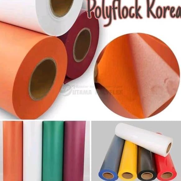 TERLARIS Polyflex Flock / Bludru Korea Meteran / Flocking / Polyflock