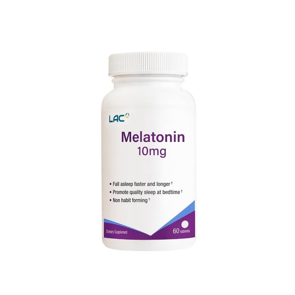 LAC Melatonin 10mg, 60 vegitabs// SG