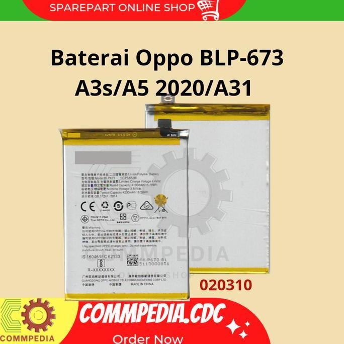 Baterai Oppo A5/A3s Blp673