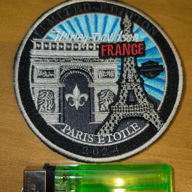 PATCH EMBLEM HARLEY DAVIDSON PARIS ETOILE bulat
