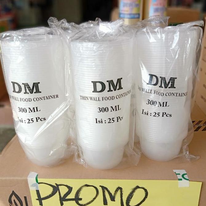 Thinwall 300ml mangkok oval isi 25set